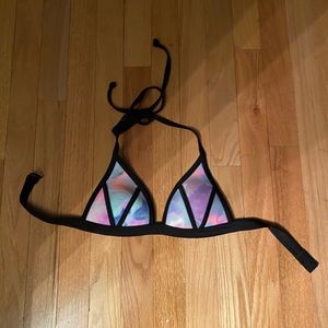 PINK Watercolor Bikini Top